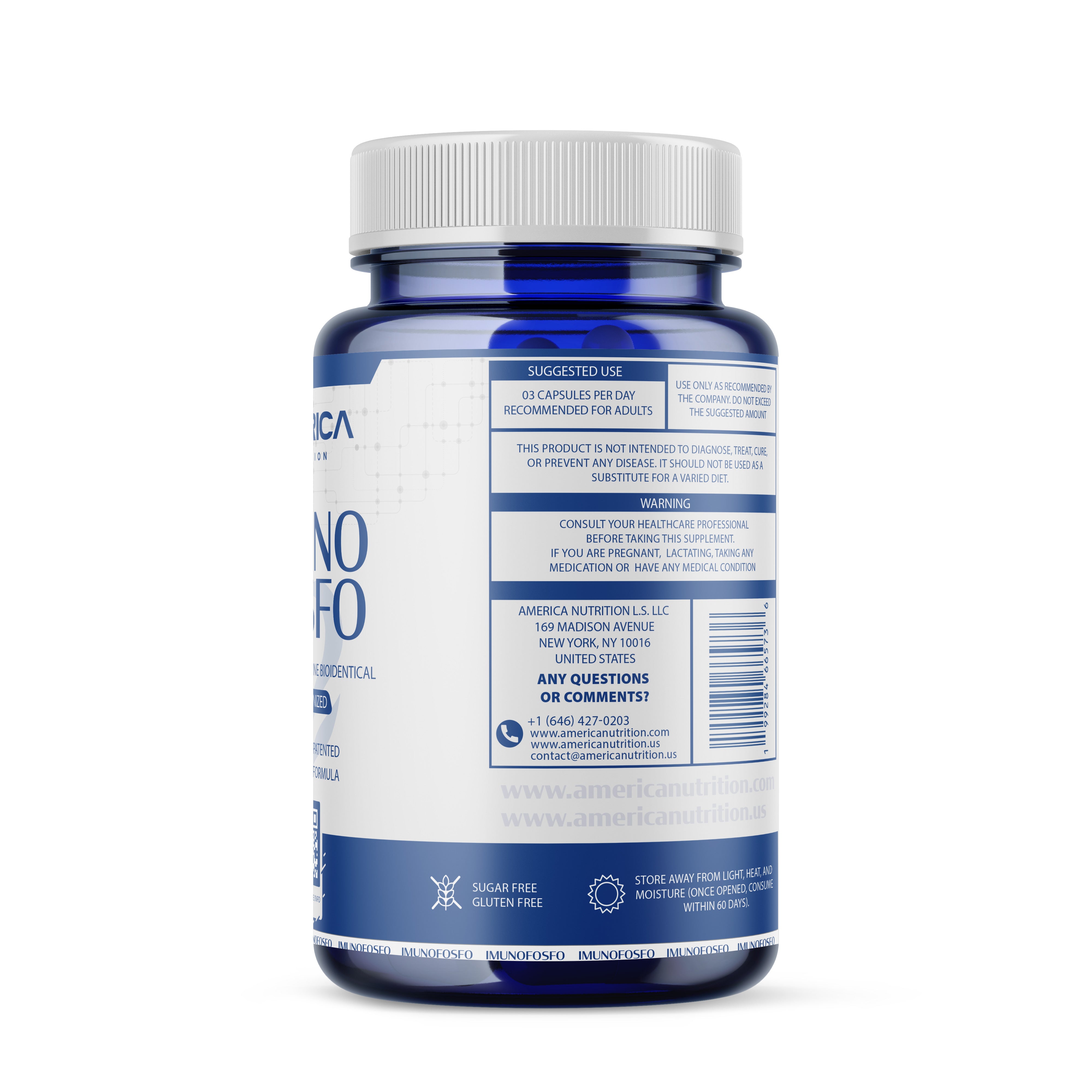 ImunoFosfo 90 Cápsulas Lateral